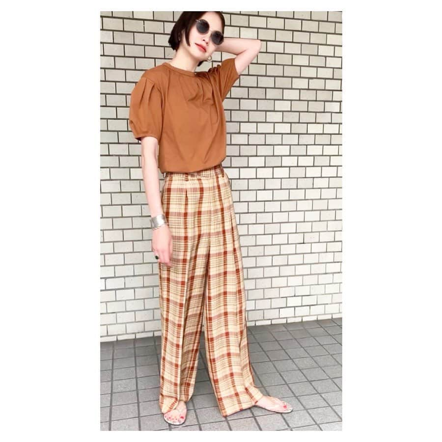 二ノ宮和佳子さんのインスタグラム写真 - (二ノ宮和佳子Instagram)「design cutdown & check pants  @aewen_matoph  #aewenmatoph #イウエンマトフ」6月6日 10時33分 - wakako.ninomiya