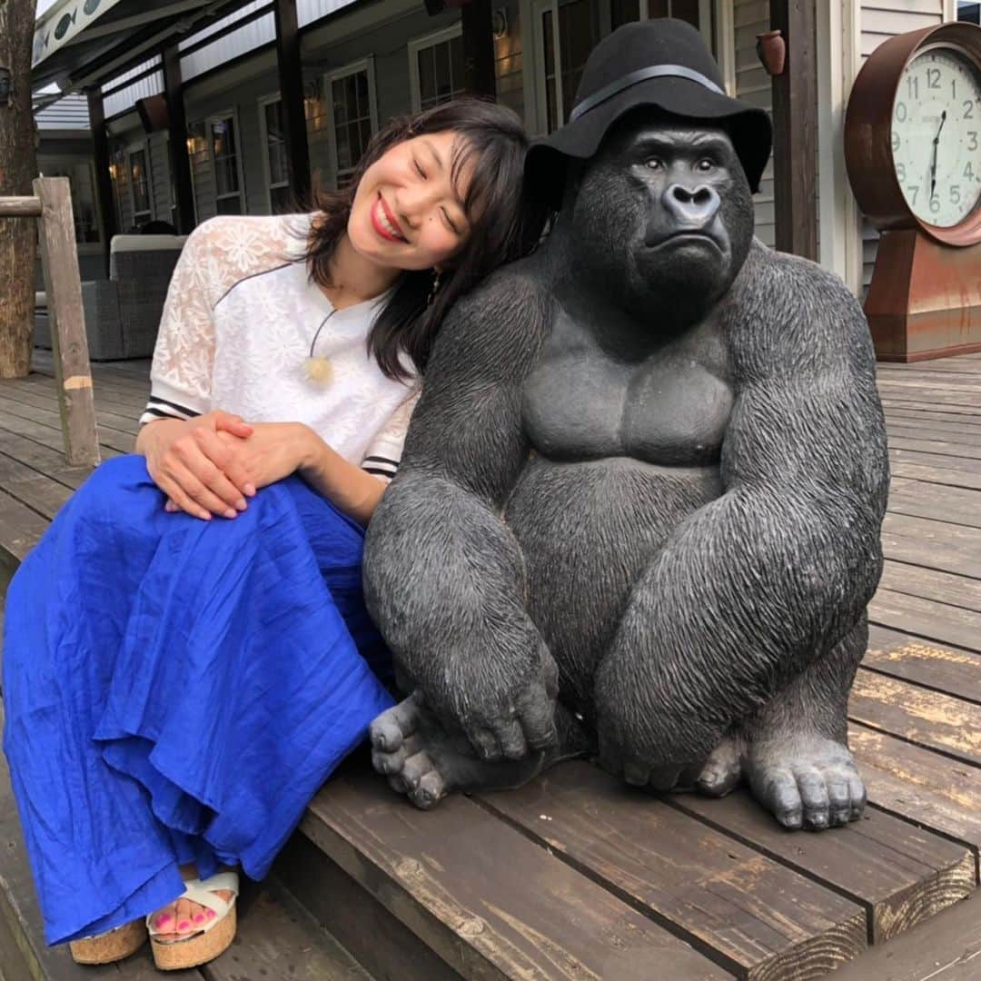 潮田玲子さんのインスタグラム写真 - (潮田玲子Instagram)「イケメンだわぁ〜🦍 #rkb #ぞっこん九州 #ロケしてます #ゴリラ #イケメンすぎやろ #リアル感」6月6日 16時01分 - reikoshiota_official