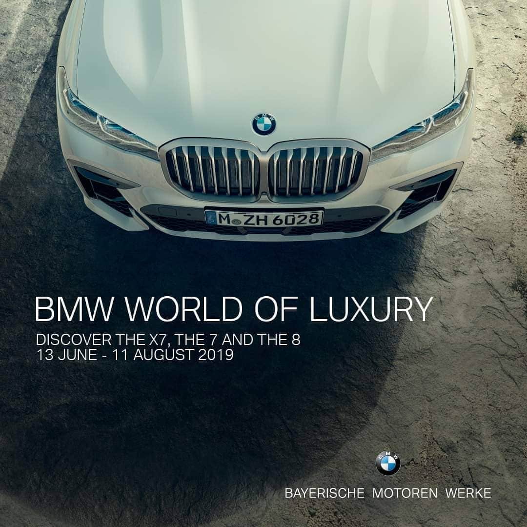 BMW Thailandさんのインスタグラム写真 - (BMW ThailandInstagram)「ร่วมเป็นส่วนหนึ่งในการค้นพบโลกแห่งความเหนือระดับ และพบกับสุนทรียภาพแห่งการขับขี่ที่จะทำให้ทุกวินาทีของคุณมีความหมายในมิติที่ไม่เคยมีใครได้สัมผัสได้ในงาน BMW WORLD OF LUXURY  การรวมตัวของขุนพลแห่งยนตกรรมสุดหรู อาทิ THE X7, THE 7, THE 8 และ BMW อีกหลากหลายรุ่น 4 ภาค 11 จังหวัด ทั่วประเทศ เร็วๆนี้ - เซ็นทรัลพลาซา ศาลายา วันที่ 13-16 มิถุนายน 2562 - เซ็นทรัลพลาซา ขอนแก่น วันที่ 13-16 มิถุนายน 2562 - เซ็นทรัลพลาซา อุดรธานี วันที่ 20-23 มิถุนายน 2562 - เซ็นทรัลพลาซา อุบลราชธานี วันที่ 27-30 มิถุนายน 2562 - เซ็นทรัลเฟสติวัล หาดใหญ่ วันที่ 4-7 กรกฎาคม 2562 - เซ็นทรัล ภูเก็ต ฟลอเรสต้า วันที่ 18-21 กรกฎาคม 2562 - เซ็นทรัลพลาซา ชลบุรี วันที่ 18-21 กรกฎาคม 2562 - เซ็นทรัลเฟสติวัล พัทยาบีช วันที่ 25-28 กรกฎาคม 2562 - เซ็นทรัลเฟสติวัล เชียงใหม่ วันที่ 1-4 สิงหาคม 2562 - เซ็นทรัลพลาซา นครราชสีมา วันที่ 1-4 สิงหาคม 2562 - เซ็นทรัลพลาซา พิษณุโลก วันที่ 8-11 สิงหาคม 2562  รายละเอียดเพิ่มเติม : http://bit.ly/2JPCYvl  #BMWTH #BMWWorldofLuxury #THEX7 #THE8 #THE7」6月6日 12時45分 - bmwthailand