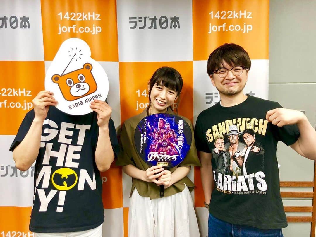 パーティ内山のインスタグラム：「お題は「エンドゲーム」！本日20時30分頃オンエアです！#永野 #ときめき宣伝部 #小泉遥香 #パーティ内山 #ラジオ日本 #60try部  #とき宣 #エンドゲーム #アベンジャーズ #アメコミ」