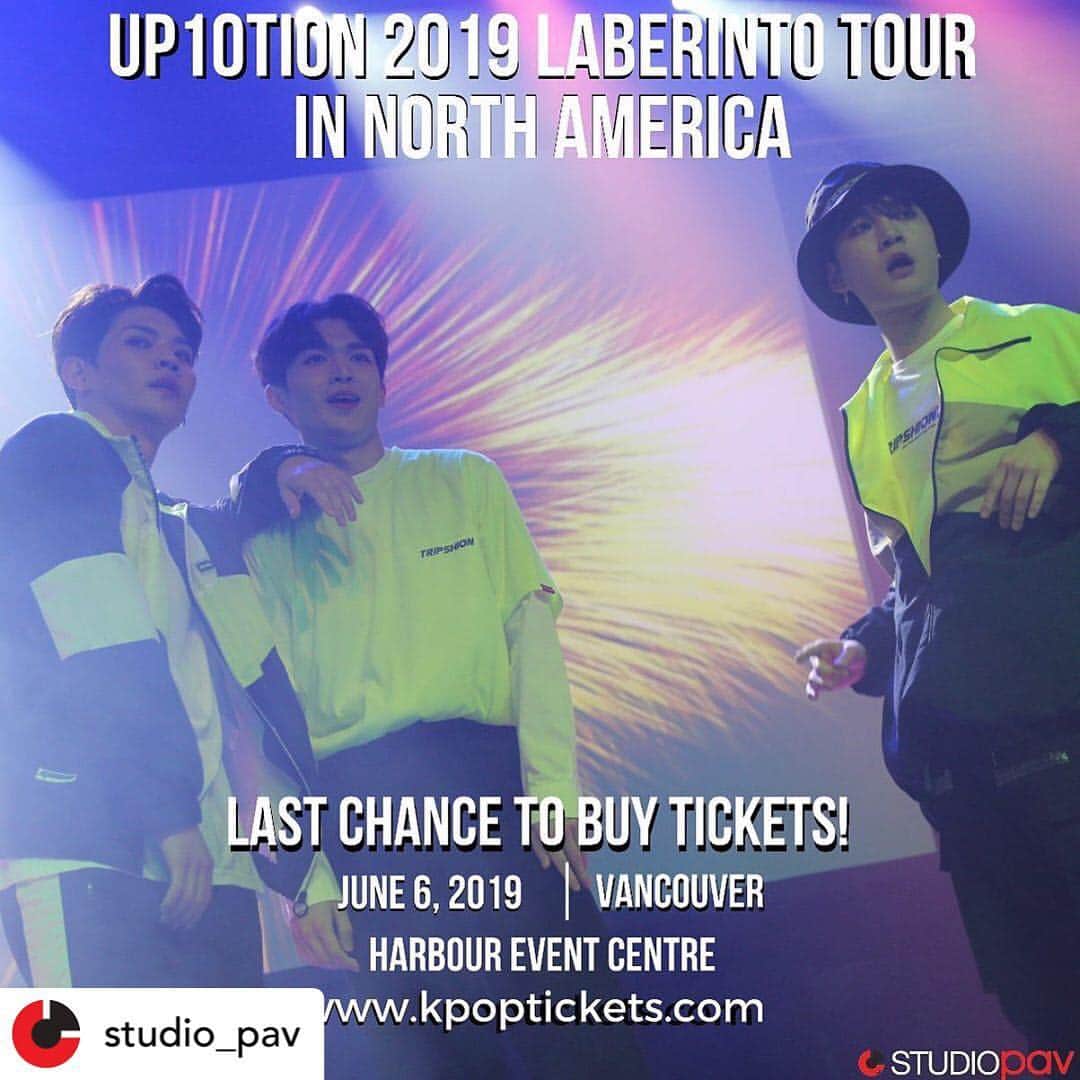 UP10TIONさんのインスタグラム写真 - (UP10TIONInstagram)「‪📣 LAST CHANCE to buy your ticket to see UP10TION perform live in VANCOUVER during their “UP10TION 2019 Laberinto Tour in North America”!‬ - ‪Head over to 🎟kpoptickets.com now to purchase your tickets!‬」6月6日 13時09分 - u10t_official