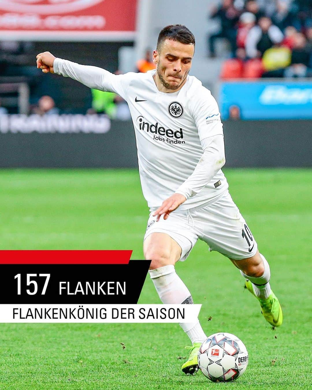 アイントラハト・フランクフルトさんのインスタグラム写真 - (アイントラハト・フランクフルトInstagram)「Flankengott 🙌 157 sind übrigens auch bundesligaweit die meisten Flanken 🙃 • • #flankengott #filipkostic #eintrachtfrankfurt #frankfurt #sge #eintracht」6月6日 23時59分 - eintrachtfrankfurt