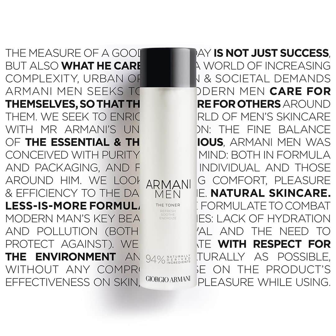 Armani Beautyさんのインスタグラム写真 - (Armani BeautyInstagram)「Created with a mindful approach to the environment, the ARMANI MEN collection has a gentle, biodegradable formula that relieves tired-looking skin.  #ArmaniBeauty #ArmaniMen #skincare」6月6日 23時59分 - armanibeauty