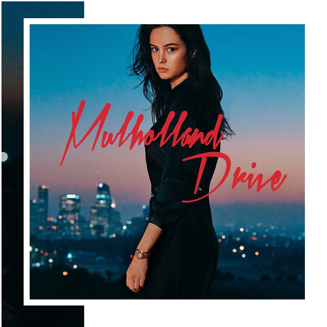 のインスタグラム：「Actress @CourtneyEaton takes the wheel up the Hollywood Hills to Mulholland Drive, long considered to be one of the most cinematic routes on the West Coast. #PanthèredeCartier #BoldandFearless」