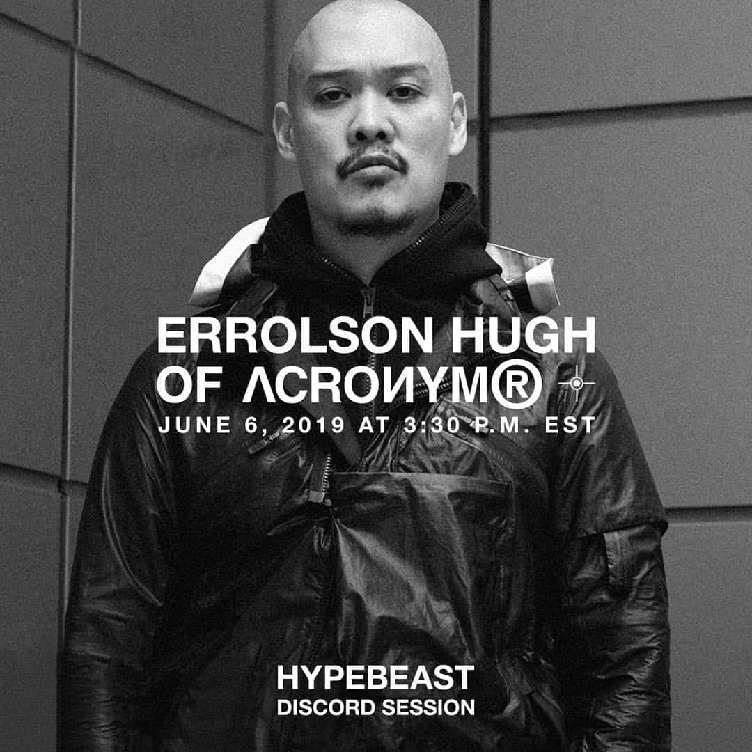 HYPEBEASTさんのインスタグラム写真 - (HYPEBEASTInstagram)「To celebrate the launch of our HYPEBEAST Discord server we're hosting a live AMA conversation session with @erlsn.acr. The conversation will take place June 6 at 3:30 p.m. EST. Hit our bio link to join our Discord. Photo: HYPEBEAST」6月6日 23時52分 - hypebeast