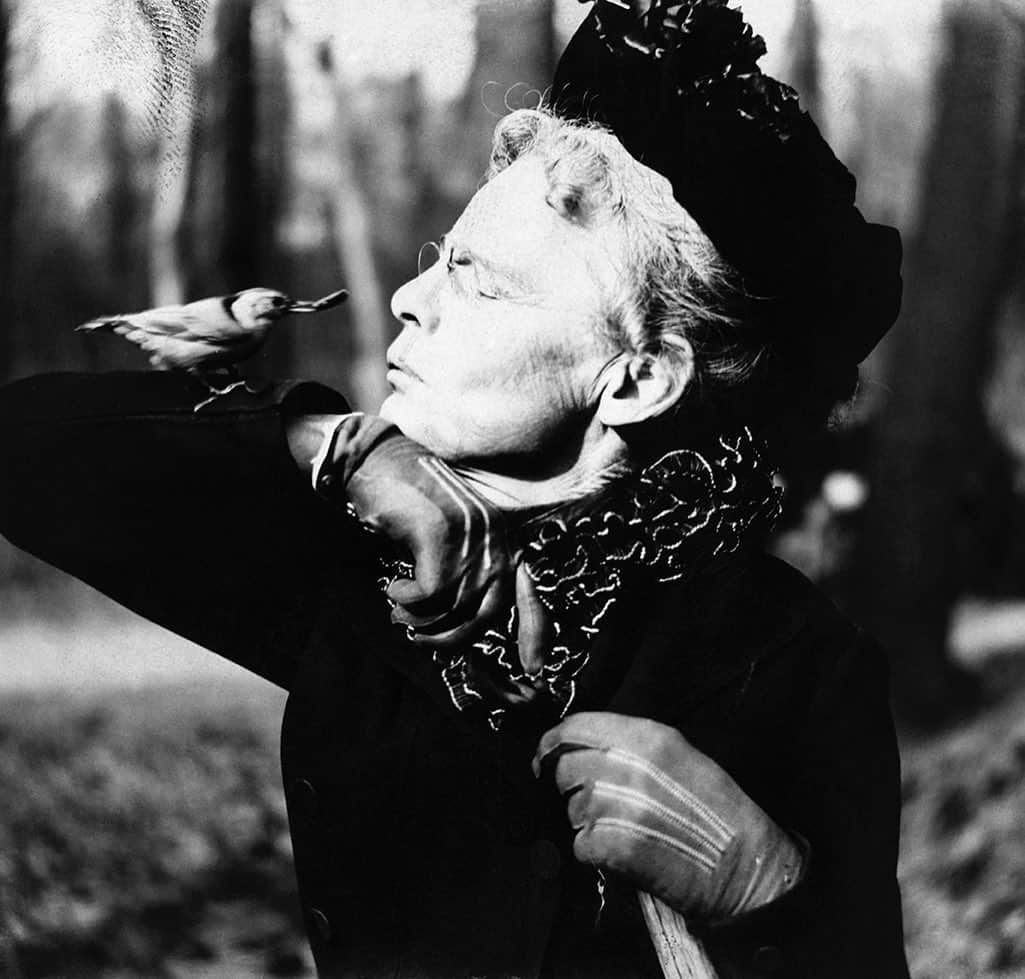 National Geographic Creativeさんのインスタグラム写真 - (National Geographic CreativeInstagram)「Photo by B. S. Bowdish | An elderly woman admires a nuthatch bird perched on her arm . This image was originally published in the March 1914 magazine. #ThrowBackThursday #BlackAndWhite #Vintage」6月6日 23時52分 - natgeointhefield