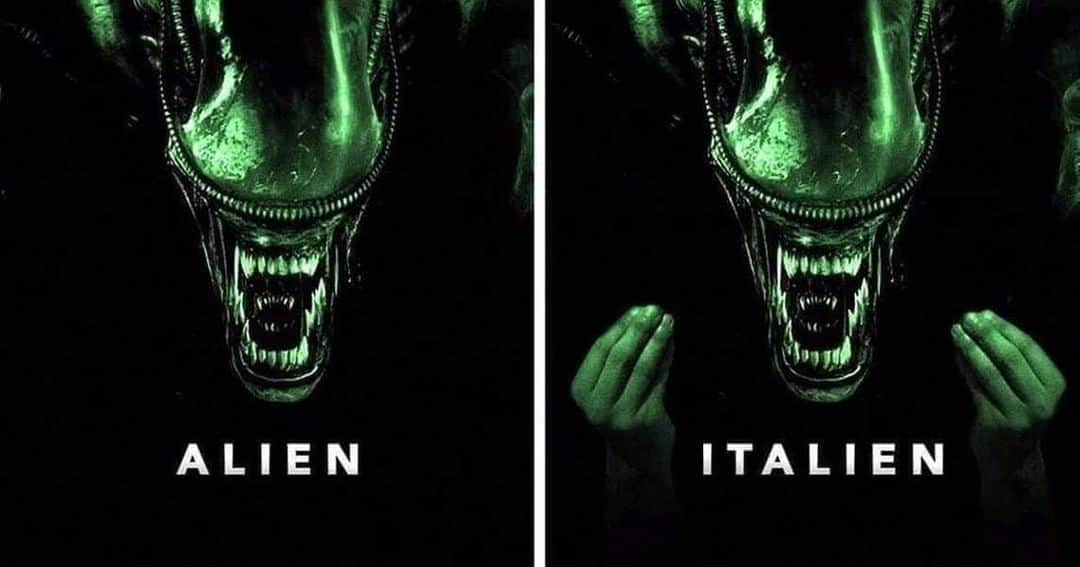 9GAGさんのインスタグラム写真 - (9GAGInstagram)「Nobody will hear you scream at the dinner table 'cause everyone is talking⠀ #alien #italien #xenomorph」6月7日 0時00分 - 9gag