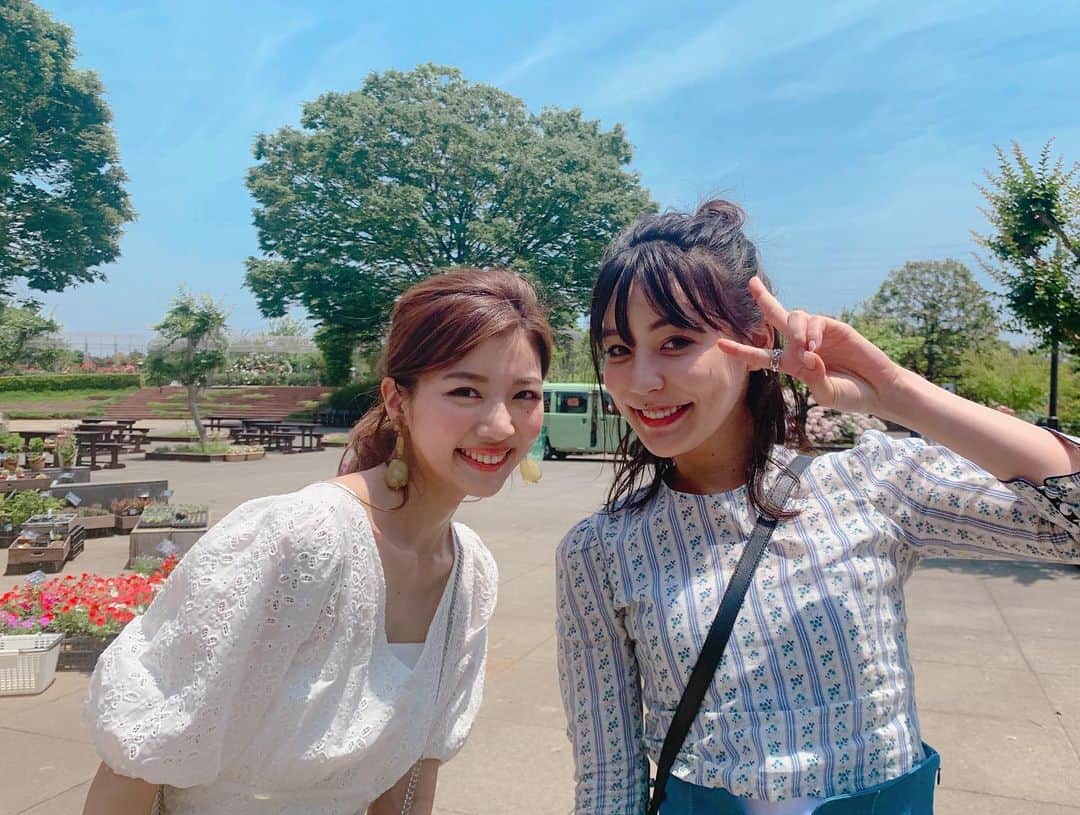 赤谷奈緒子のインスタグラム：「朝からタビフクの旅行で有香と1泊2日のお泊まり❤️ . 天気がよすぎて幸せすぎる💕☺︎ . #タビフク #bstbs #旅行 #楽しすぎる💕 #また報告します♡」