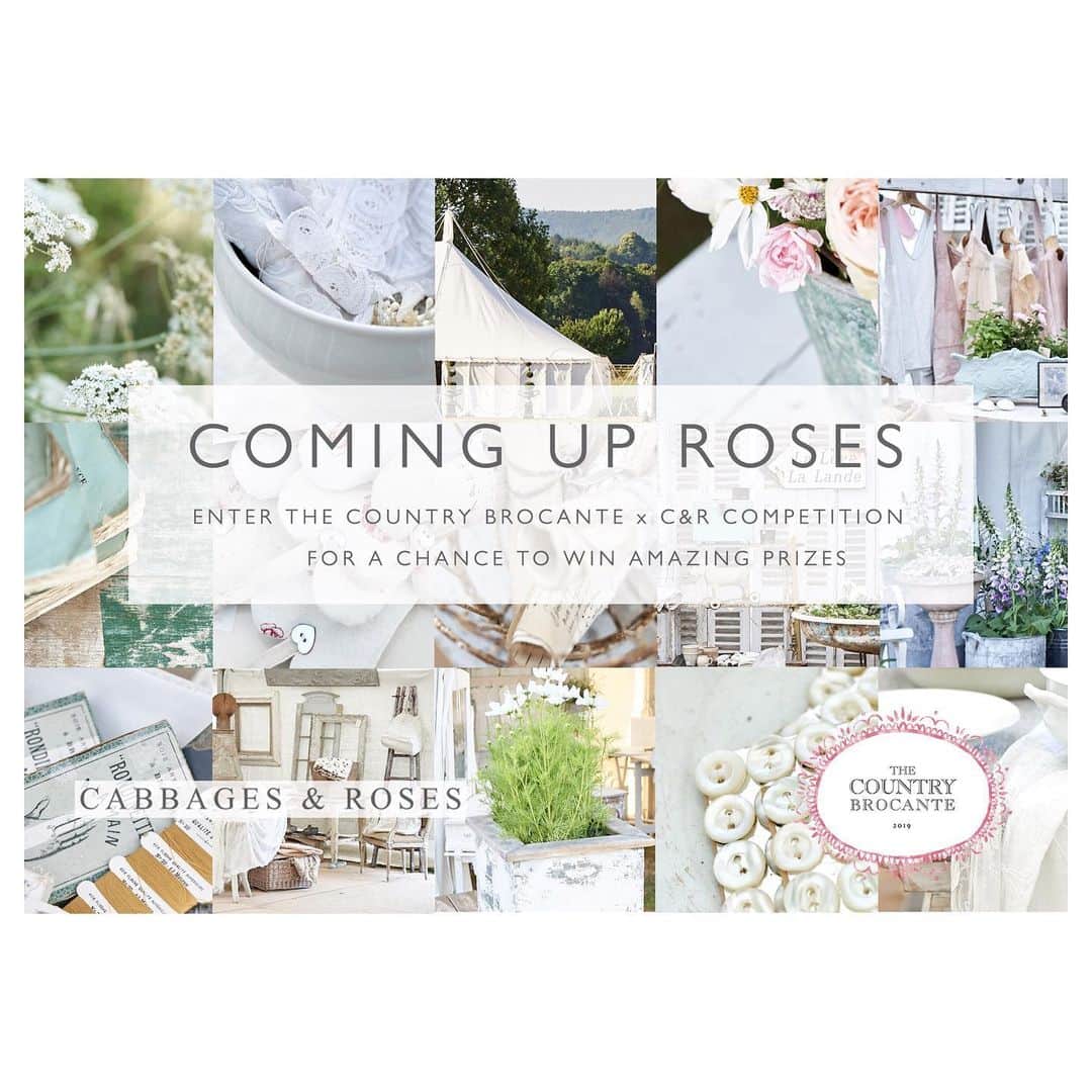 キャベジズ&ローゼズのインスタグラム：「❤ Don’t forget to enter the C&R x Country Brocante Competition ❤  To celebrate the return of The Summer Fair on June 14th and June 15th, enter The Country Brocante x Cabbages & Roses Competition for a chance to win 2 tickets to The Summer Fair at Parham House & Gardens, a copy of Lucy Haywood’s book Country Brocante Style, a copy of Christina Strutt’s book Living Life Beautifully and a £100 Cabbages & Roses voucher. To enter our competition, make sure you follow @thecountrybrocante, @thecountrybrocantestore, @cabbages_and_roses and @cabbagesandroses_shop, and tag us and a friend in the comments section below. The competition ends on Friday and a winner will be announced on Saturday. Good Luck! #competitiontime #gottabeinittowinit #westsussex #westsussexlife #parhamhouseandgardens #cabbagesandroses #candrcompetition #countrybrocantestyle #thecountrybrocantesummerfair #prizedraw」