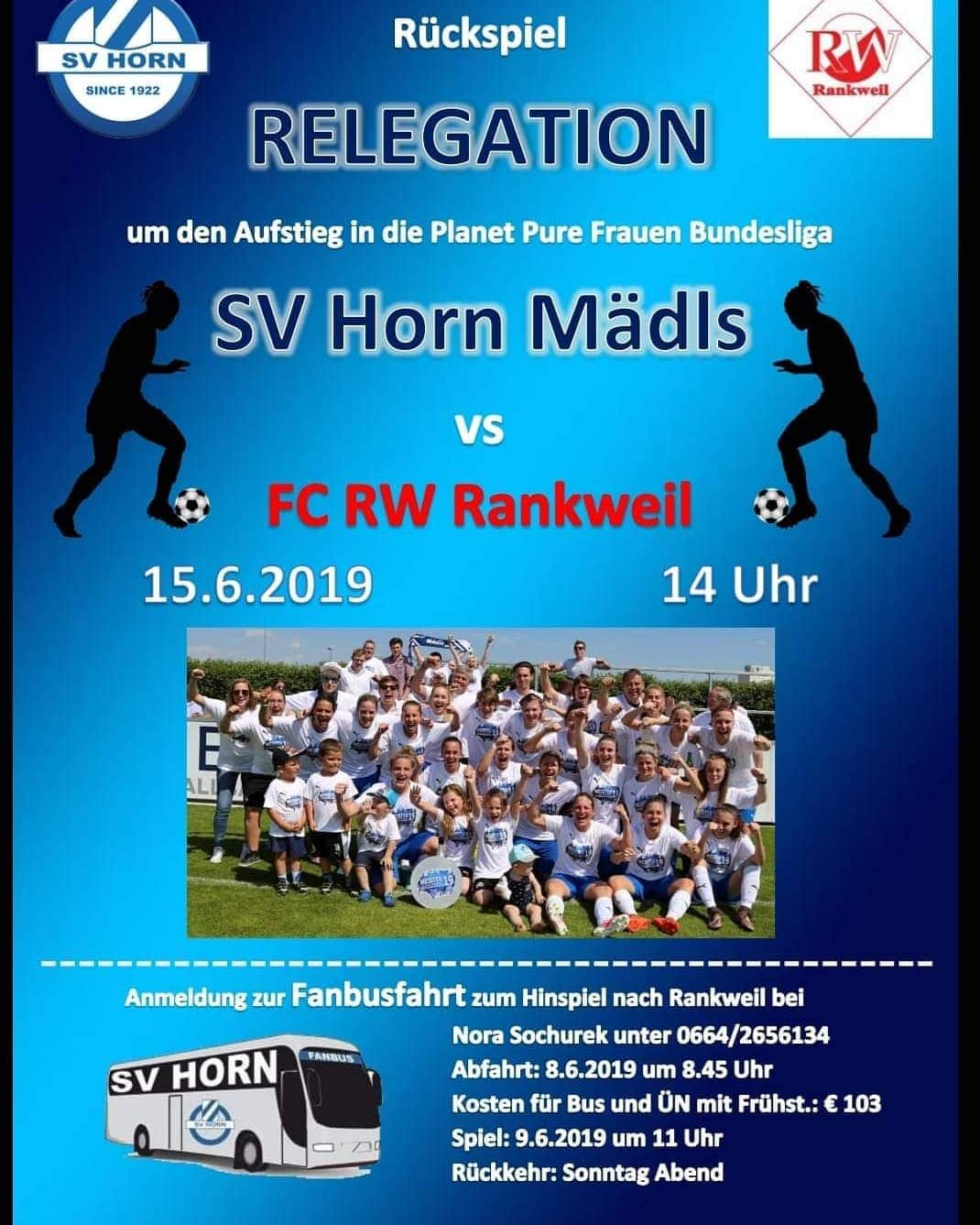 SVホルンさんのインスタグラム写真 - (SVホルンInstagram)「Unsere @sv_horn_maedls spielen nach dem Meistertitel Relegation um den Aufstieg in die Planet Pure Bundesliga!  Am Sonntag 9.6 auswärts und am 15.6. Im Rückspiel in der Waldviertler Volksbank Arena ab 14 Uhr #wirsindfamilie #svhornmädls #fanbus #relegation #aufstieg #bundesliga #bepartofit」6月6日 19時03分 - svhorn1922