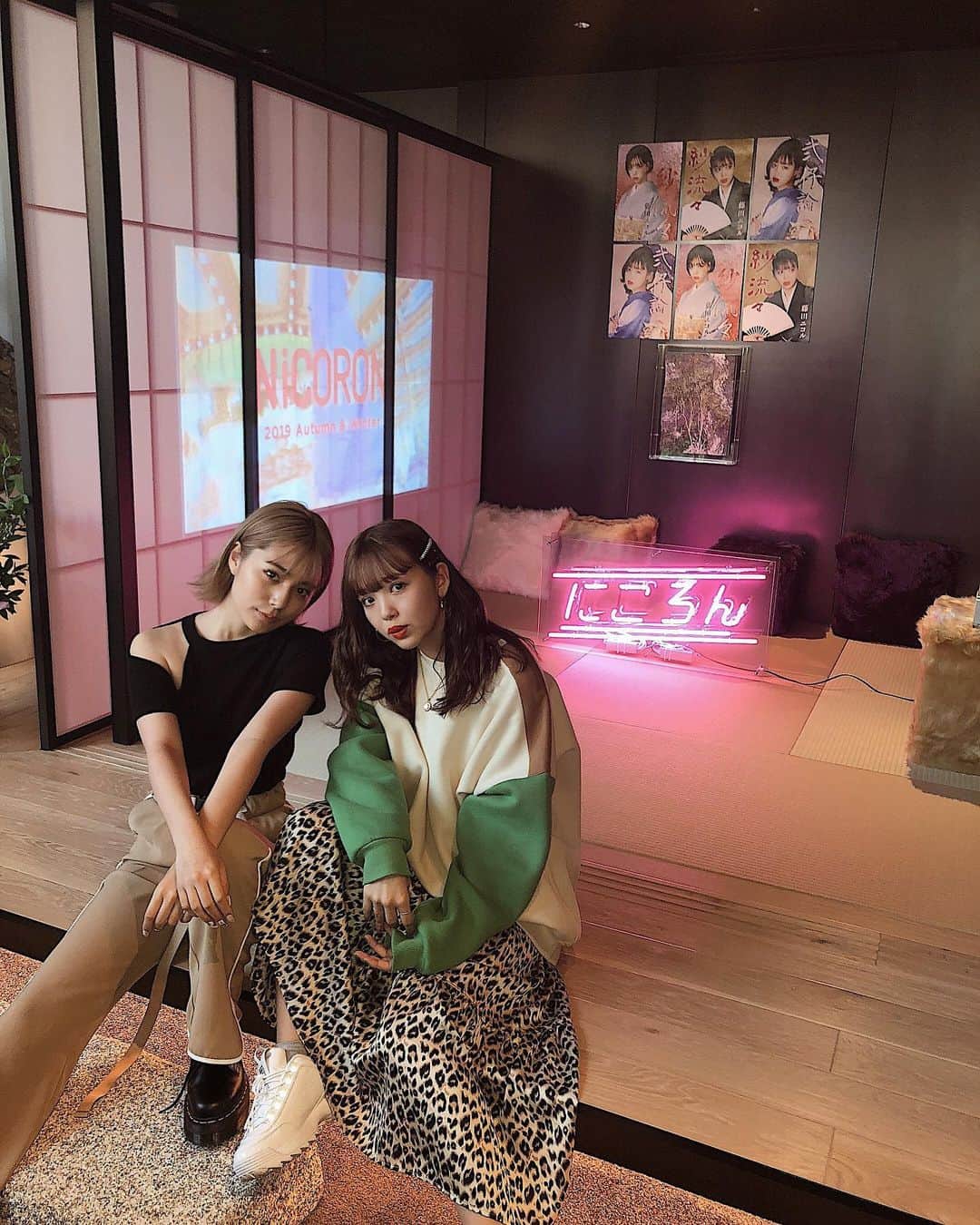 浪花ほのかのインスタグラム：「、 、 、  #NICORON #展示会  ニコルさん ありがとうございました( ⸝⸝⸝･_･⸝⸝⸝ )」