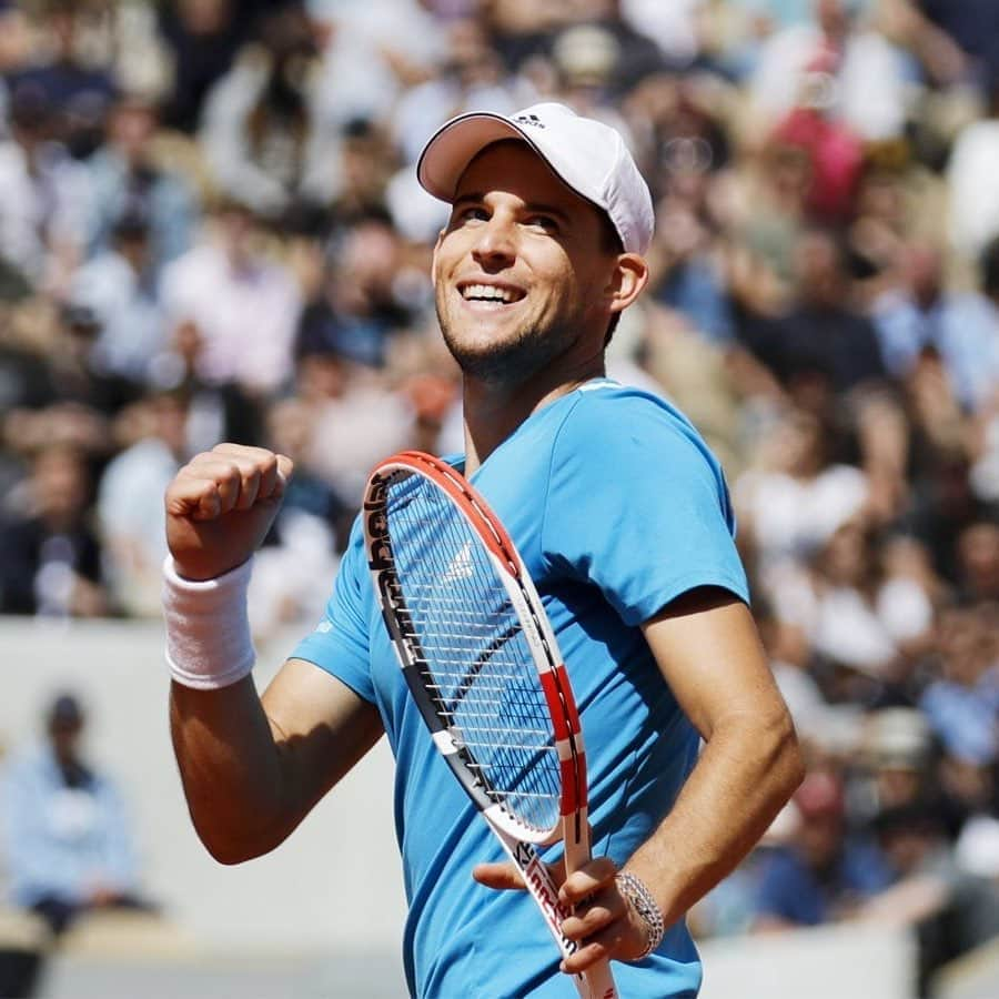 ドミニク・ティエムさんのインスタグラム写真 - (ドミニク・ティエムInstagram)「Je t’aime beaucoup, @rolandgarros ❤️🎾🇫🇷 See you tomorrow in the semis 💫 #rolandgarros #givesyouwings #createdwithadidas #4ocean」6月7日 1時19分 - domithiem