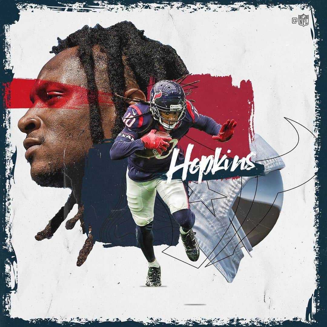 NFLさんのインスタグラム写真 - (NFLInstagram)「HAPPY BIRTHDAY to @houstontexans WR @deandrehopkins! 🎉 🏈 3x Pro Bowler 🏈 2x First-Team All-Pro 🏈 7,437 career receiving yards 🏈 0 drops + 115 catches in 2018」6月6日 21時10分 - nfl