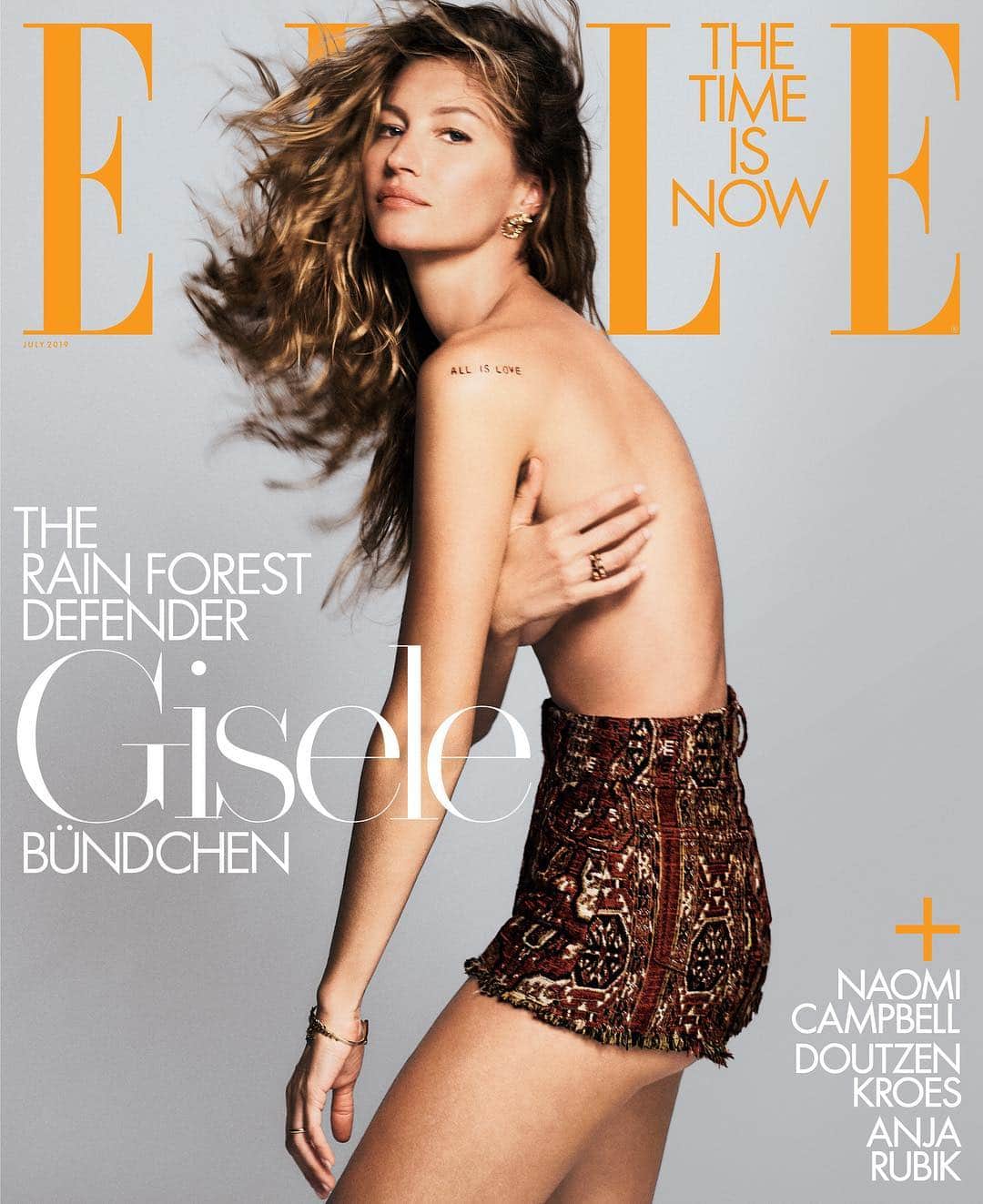 ELLE Magazineさんのインスタグラム写真 - (ELLE MagazineInstagram)「For our July issue, ELLE partnered with @conservationorg to highlight the urgency to act on climate change: For @gisele, it started with a 2004 visit to Brazil’s Xingu region, where she witnessed the problems caused by river pollution. “From that moment, I knew I had to do something,” she said. “I’ve been advocating for social and environmental causes ever since,” including clean water, reforestation, wildlife preservation, and clean energy. “After all, our survival depends on it.” Link in bio for the July cover story.⁣ ⁣ ELLE July 2019:⁣ Editor-in-chief: @ninagarcia⁣ Cover star: @gisele  Photographer: @chriscolls⁣ Styled by: @ilona_hamer Written by: @niquepeeks」6月6日 21時39分 - elleusa
