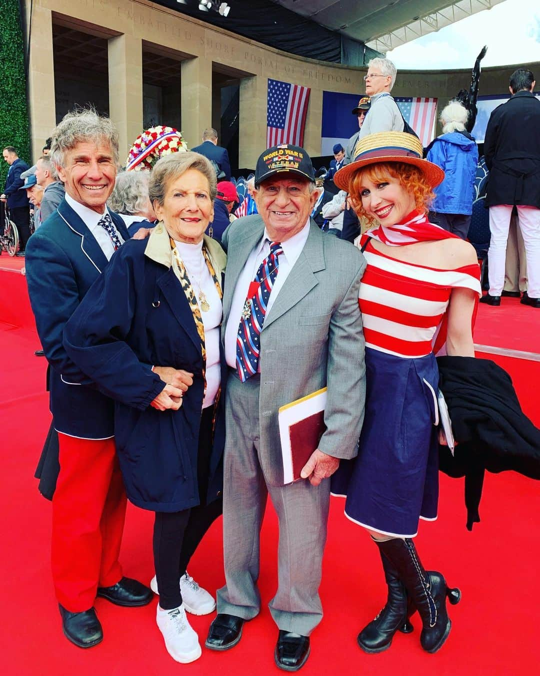 ボニー・モーガンさんのインスタグラム写真 - (ボニー・モーガンInstagram)「What a spectacular event! D-Day, June 6th, 75 years after they they turned the tide of WW2, I had the privilege of accompanying my Uncle Irving and his bride of 70 years, Aunt Bernice to the podium where he and many of his fellow hero veterans were honored on the world stage here at Omaha Beach in Normandy by the President of our nation as well as France. Thank You Uncle Irv... Thank You Gentlemen. Viva Libertés! Let Freedom Ring! #merci #june6 #irvinglocker #patriotic #normandy #realamericanhero #dday #ww2 #thankyouforyourservice #veteran #adventuresofbendybonnie #adventuresofbonanddad #bendybonnie」6月7日 1時38分 - bendybonnie