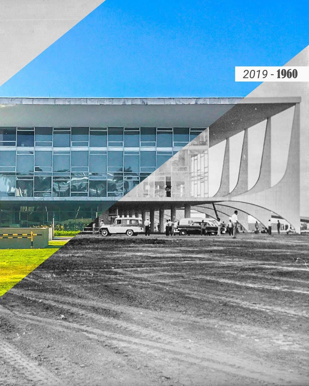 ジルマ・ルセフさんのインスタグラム写真 - (ジルマ・ルセフInstagram)「#TBT PLANALTO  O Palácio do Planalto foi o local do grande baile de gala da inauguração de Brasília. A primeira dança da noite foi entre o presidente JK e Martha Garcia, miss Brasília 1959. #oscarniemeyer #palaciodoplanalto #brasilia」6月7日 1時46分 - presidenciadobrasil