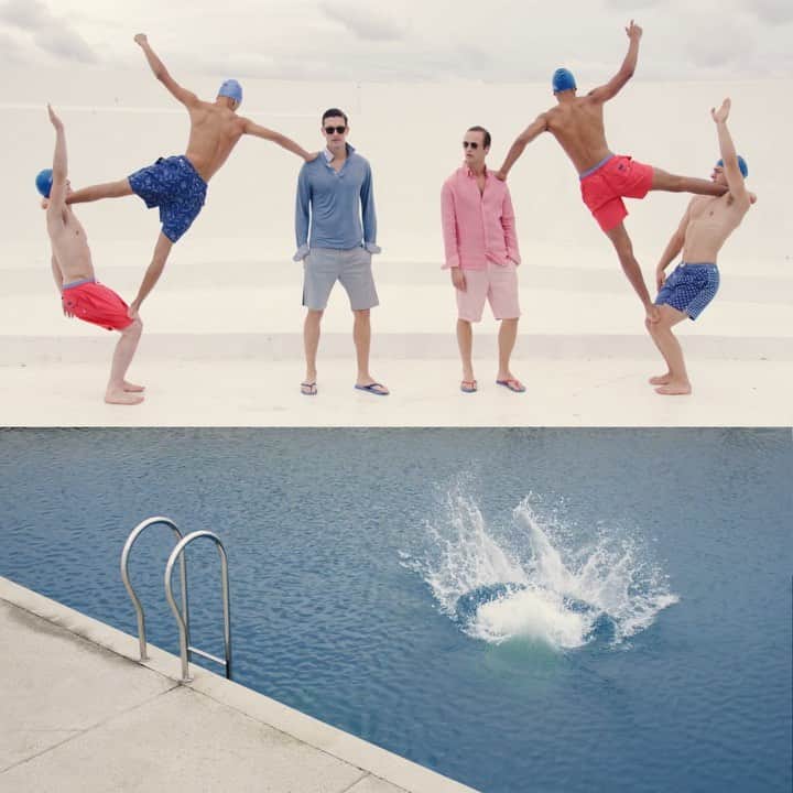 ハケットのインスタグラム：「Dive into summer with swimwear that is sure to make a splash. Head to the link in bio to explore our poolside-ready collection. #Hackett #Swimwear」