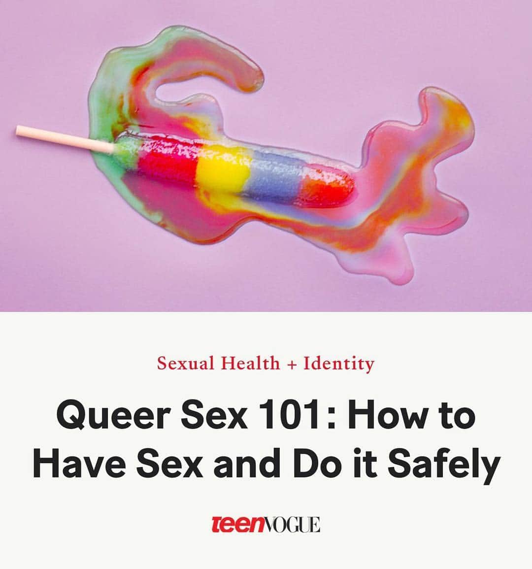 Teen Vogueさんのインスタグラム写真 - (Teen VogueInstagram)「As @the_vspot says, "having sex" can mean a million different things to a million different people. Queer or not, our latest sex guide is an absolute 👏 must 👏 read 👏 (link in bio).」6月7日 5時11分 - teenvogue