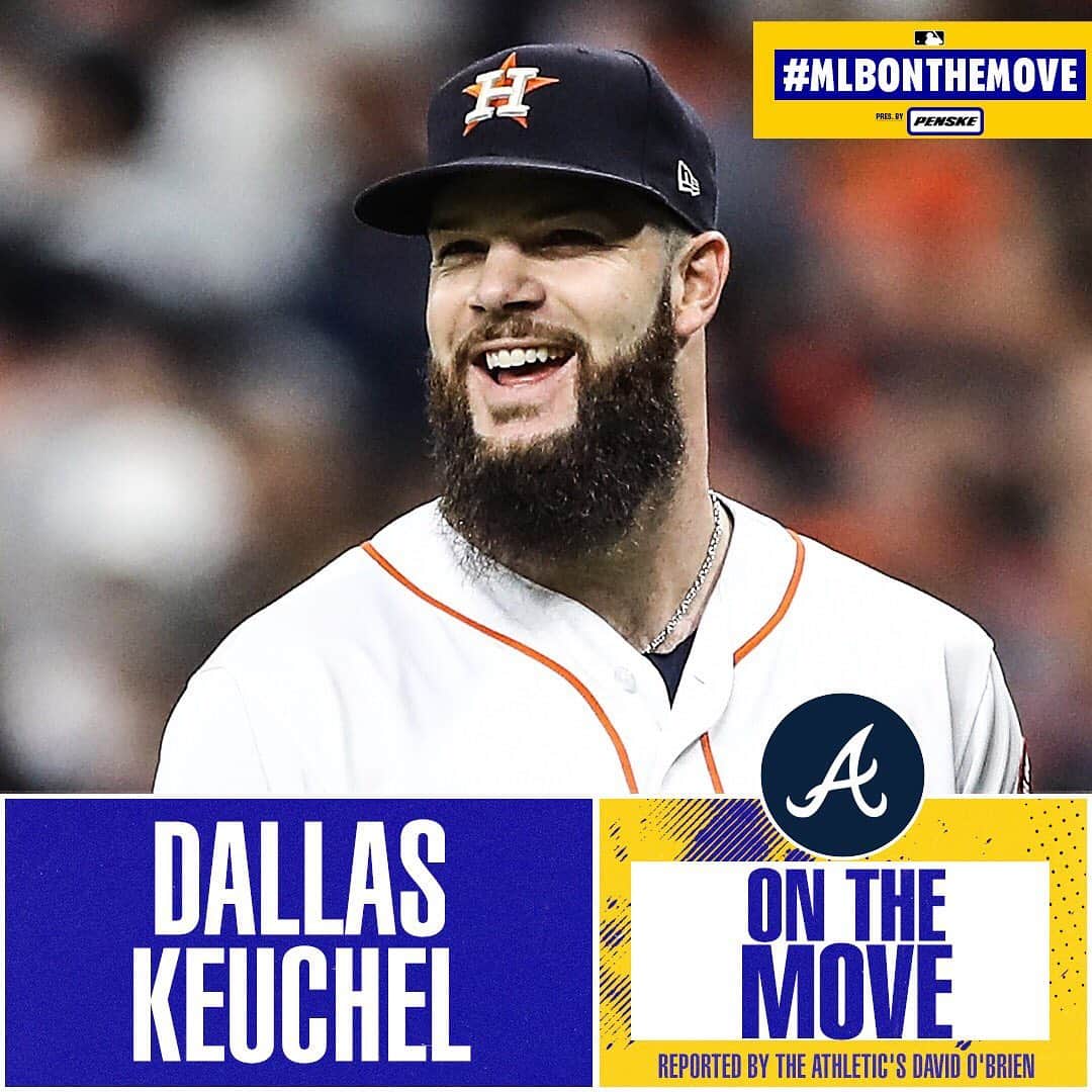 MLBさんのインスタグラム写真 - (MLBInstagram)「Braves reportedly agree to deal with LHP Dallas Keuchel, source tells The Athletic’s David O’Brien.」6月7日 10時38分 - mlb