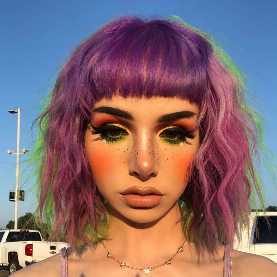 NYX Cosmeticsさんのインスタグラム写真 - (NYX CosmeticsInstagram)「Liner goals 🙌🌈 @kirstenkaye_ achieves this colorful #MOTD using our Matte Liquid Liner + White Liquid Liner + Vivid Brights Liner in 'Vivid Envy' 💚✔ Which #NYXProfessionalMakeup eyeliner could you not live without!? 🤔 || #nyxcosmetics #nyxprofessionalmakeup #crueltyfreebeauty」6月7日 5時29分 - nyxcosmetics