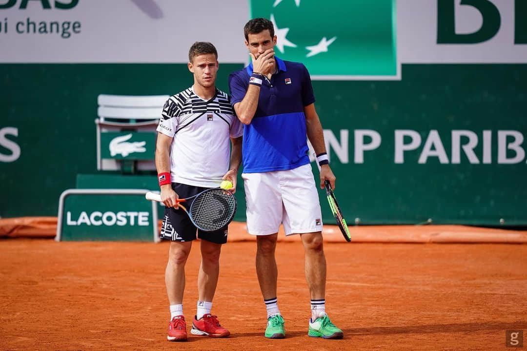 ディエゴ・シュワルツマンさんのインスタグラム写真 - (ディエゴ・シュワルツマンInstagram)「Que bien la pasamos @guido_pella , se termino la aventura de @rolandgarros 2019. Gracias por todo y nos vemos el año que viene Paris 🇫🇷❤️🎾👊」6月7日 6時43分 - dieschwartzman