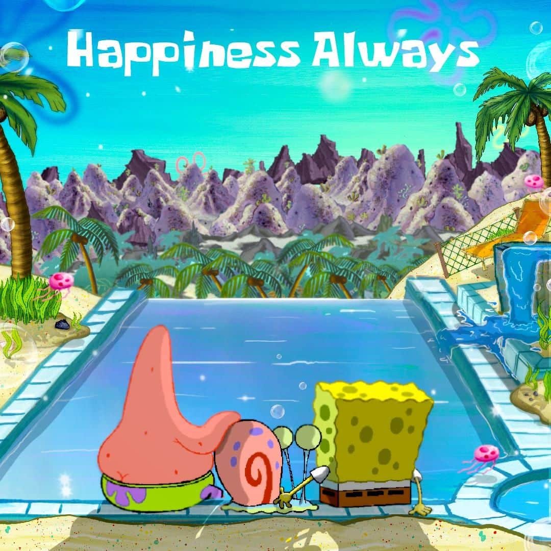 スポンジボブさんのインスタグラム写真 - (スポンジボブInstagram)「#HappinessBegins with imaginationnnn 🌈」6月7日 19時08分 - spongebob