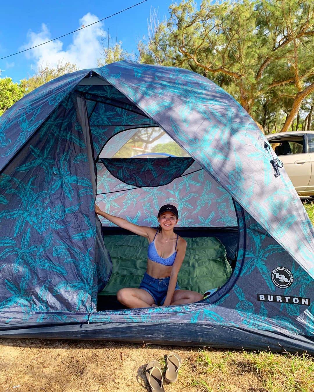 フランク奈緒美ロレインさんのインスタグラム写真 - (フランク奈緒美ロレインInstagram)「. . ハワイで初キャンプ🏕✨ . . #hawaii#camping #キャンプ#ハワイ」6月7日 19時23分 - naomilorrainefrank