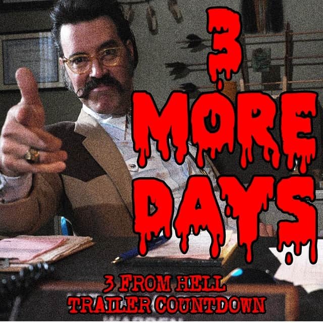 ロブ・ゾンビのインスタグラム：「Dig it!!!!!!!!!!!!! #threefromhell #jeffdanielphillips #robzombie #sherimoonzombie #emiliorivera #billmoseley #deewallace #richardbrake #sidhaig #thedevilsrejects #houseof1000corpses #panchomoler #harpertime」