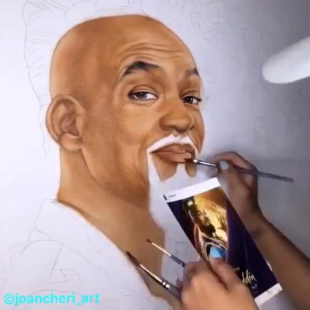 ファンクマスター・フレックスのインスタグラム：「Very cool art! Via: @joancheri_art」