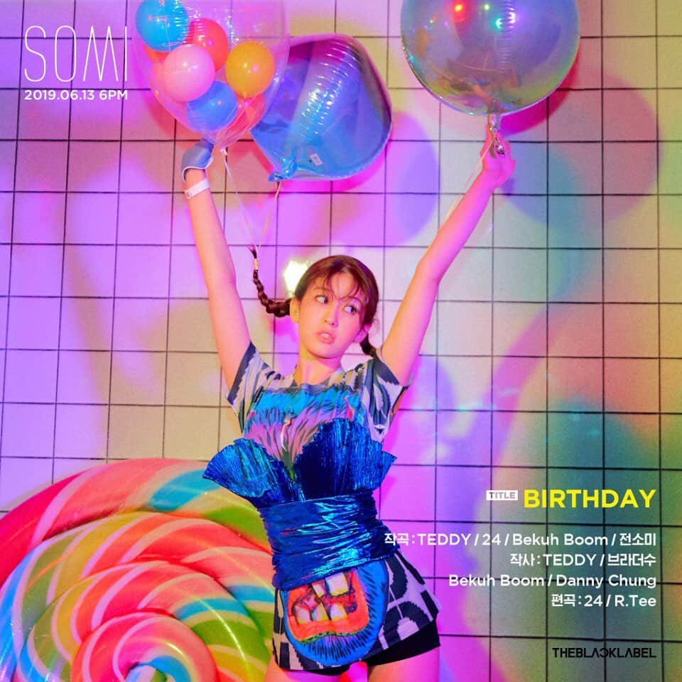 ソミさんのインスタグラム写真 - (ソミInstagram)「Solo debut Birthday is coming up🎂 매일이 기다리고 기다리던 Birthday 🎁 🎉 #솜뭉치들 #솜_드디어데뷔  #생일빠뤼야 #완전 #기대되죵 #조금만_기다려주세요 #사랑해」6月7日 11時07分 - somsomi0309