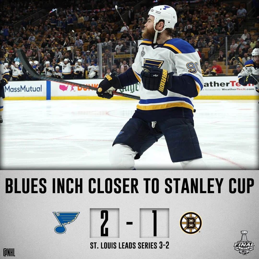 NHLさんのインスタグラム写真 - (NHLInstagram)「The @stlouisblues are one win away from the #StanleyCup.」6月7日 12時03分 - nhl
