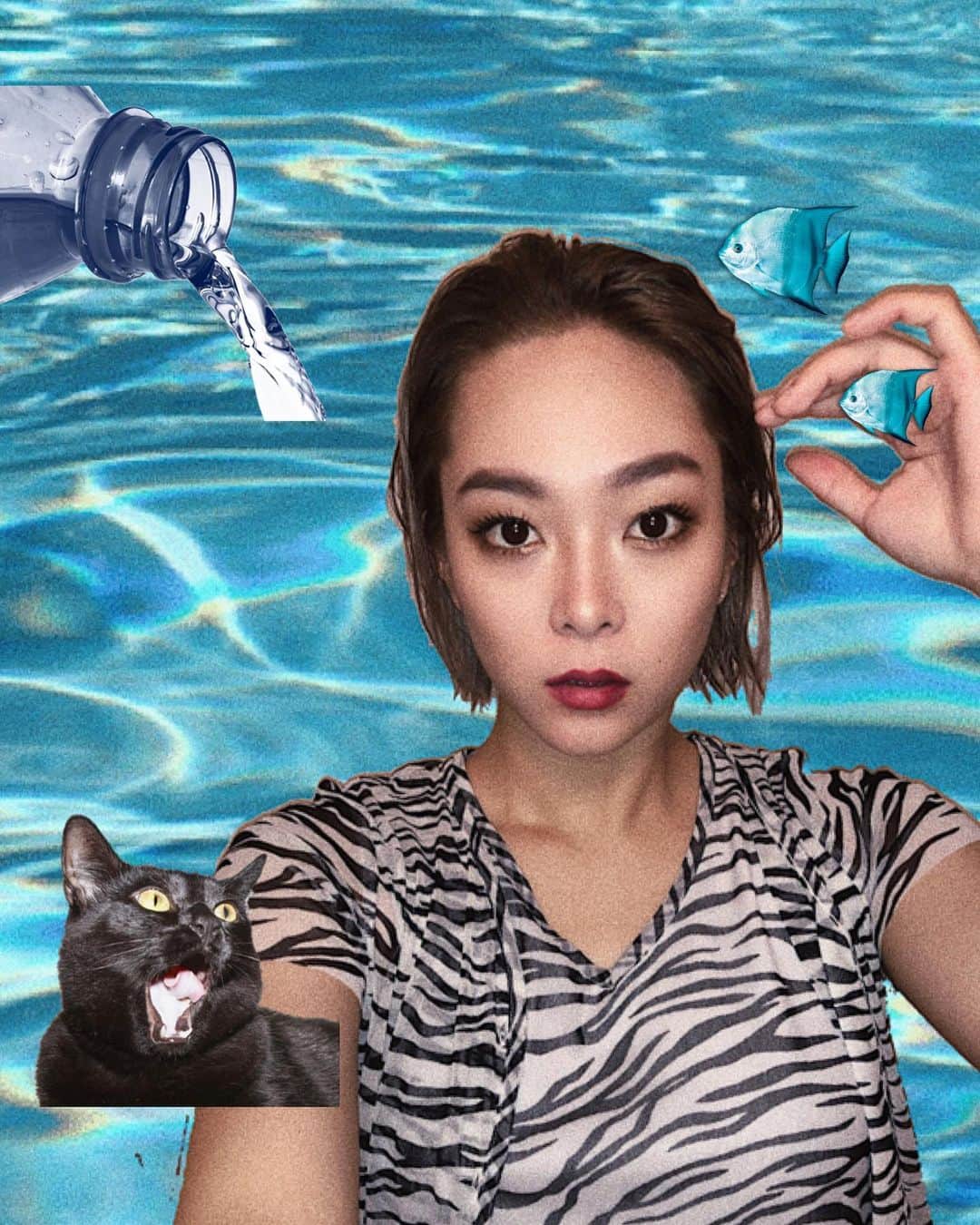 Yup’inのインスタグラム：「外は雨すごいけどさ、ウェットヘアつくりたかったからラッキー☔️梅雨万歳＼(^o^)／ 髪変えましたどうでしょう〜 #newhair #newhaircolor #newme #イメチェン #イメージチェンジ #切りっぱなしショート #切りっぱなしボブ #ウェットヘア #ブリーチカラー #ニューヘアー #梅雨 #梅雨入り」