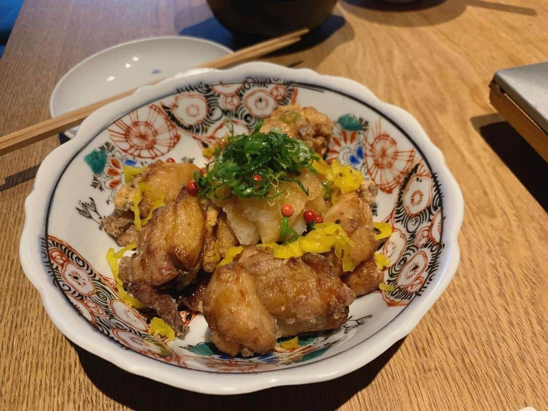 中村愛さんのインスタグラム写真 - (中村愛Instagram)「🍲♡ ・ ・ ・ 昨日は暑かったのに #鍋 を食べた私。美味しゅうございました(^ ^) 1番好きなのは1枚目の #生麩 #生麩田楽 ❣️ 大好物(´∀｀) 最後の写真は #変顔アプリ でのムスメさん…笑 #夏鍋 #唐揚げ」6月7日 13時34分 - nakamuramura_ai