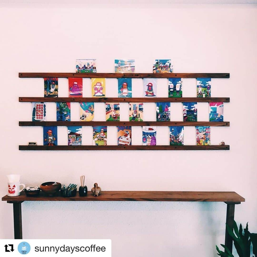 ネゴシックスさんのインスタグラム写真 - (ネゴシックスInstagram)「鹿児島の壁に貼りめぐらされ #Repost @sunnydayscoffee with @get_repost ・・・ 【NEGO 6】バキバキモンスター👾 ポストカードギャラリー 本日から展示販売をスタートします！ 期間は 6/5〜6/30 まで。 お待ちしております！  http://negosix.com/gallery-nego6/  #nego6 #ネゴシックス #バキバキモンスター #バキバキ似顔絵 #ポストカードギャラリー  #sunnydayscoffee #サニーデイズコーヒー#coffee #specialtycoffee #coffeestand # #decaf #自家焙煎珈琲 #鹿児島珈琲 #3時のおやつ #レモンケーキ #paypay #alipay #鹿児島写真 #シティライツカンパニー  #citylightscompany #ek43」6月7日 14時43分 - nego6