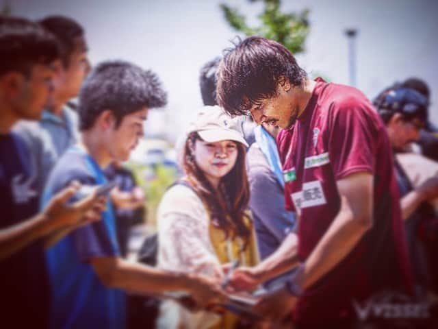 大崎玲央のインスタグラム：「暑い中ありがとうございました。 #ヴィッセル神戸 #visselkobe #wearekobe #jleague  #jリーグ」