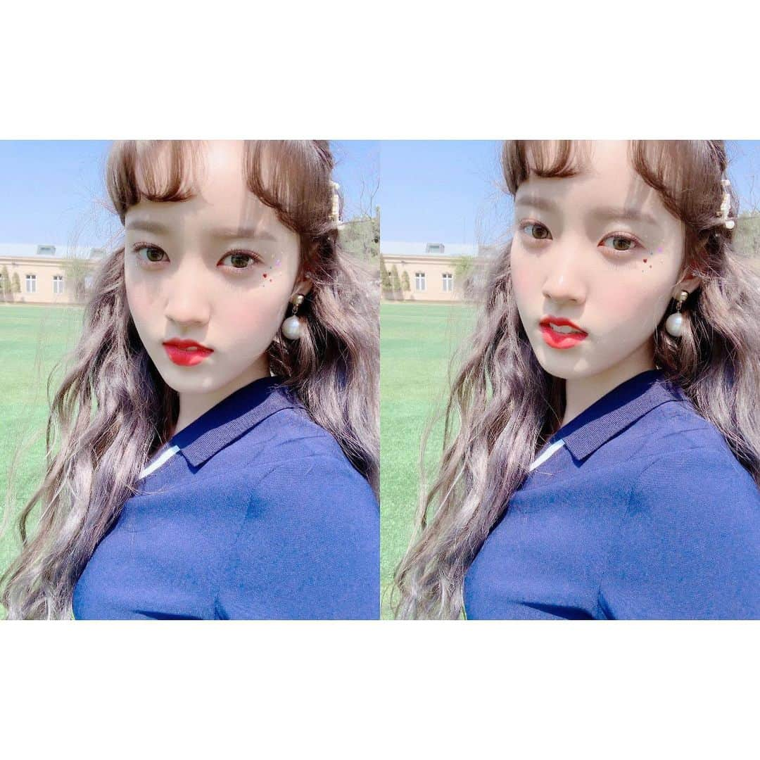 Weki Mekiさんのインスタグラム写真 - (Weki MekiInstagram)「[#윜밐시선] . 오늘 부터 잠재웠던 갤러리를 열어보려구요 깨워나랏 🤩  Lock ver. 1  운동장위 세이🌱 . #자켓 #비하인드 #Lock #세이 #🌱 #위키미키 #WekiMeki」6月7日 15時37分 - weki_meki