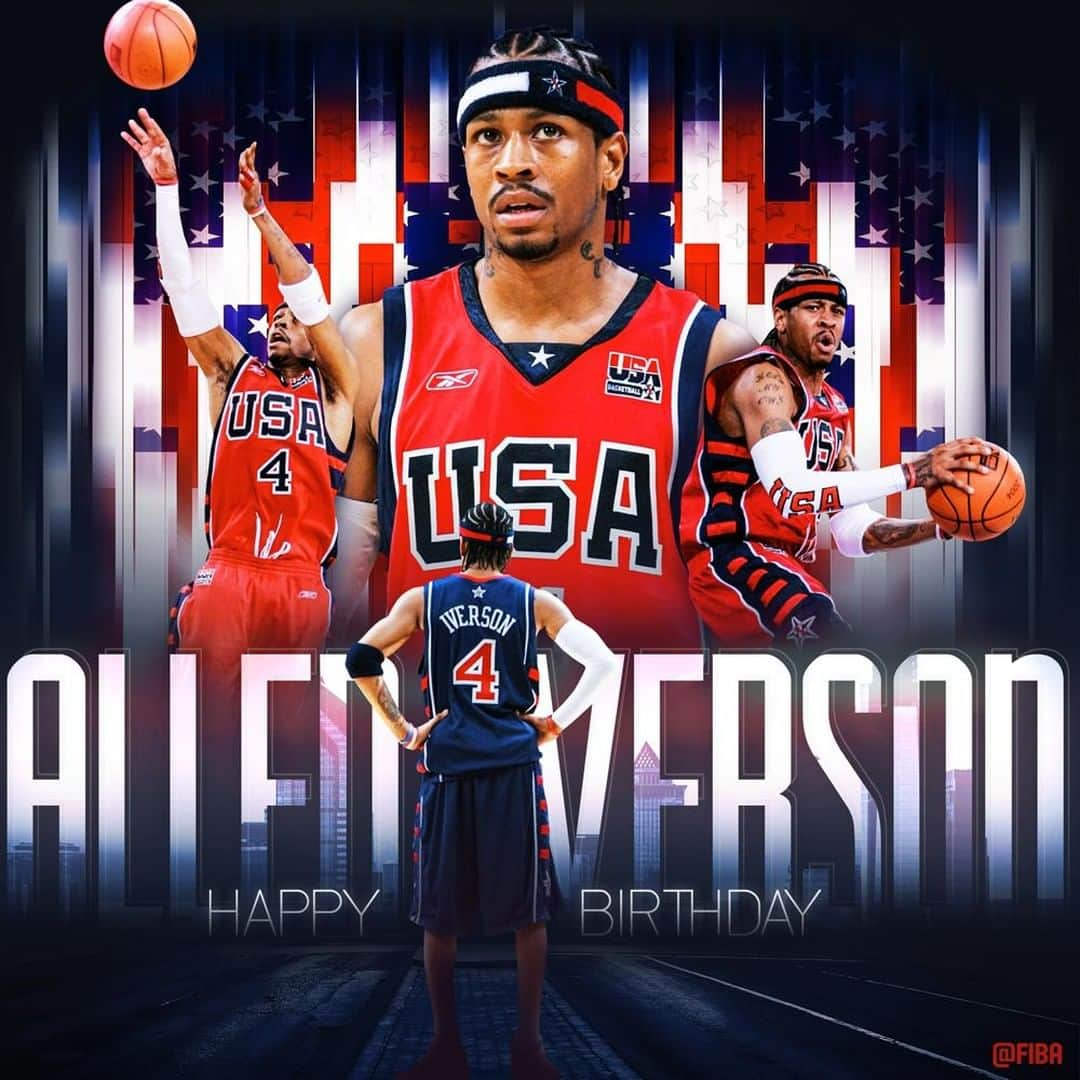 FIBAさんのインスタグラム写真 - (FIBAInstagram)「#HappyBirthday to @theofficialai3 aka The Answer! 🗣️🎉」6月7日 16時43分 - fiba