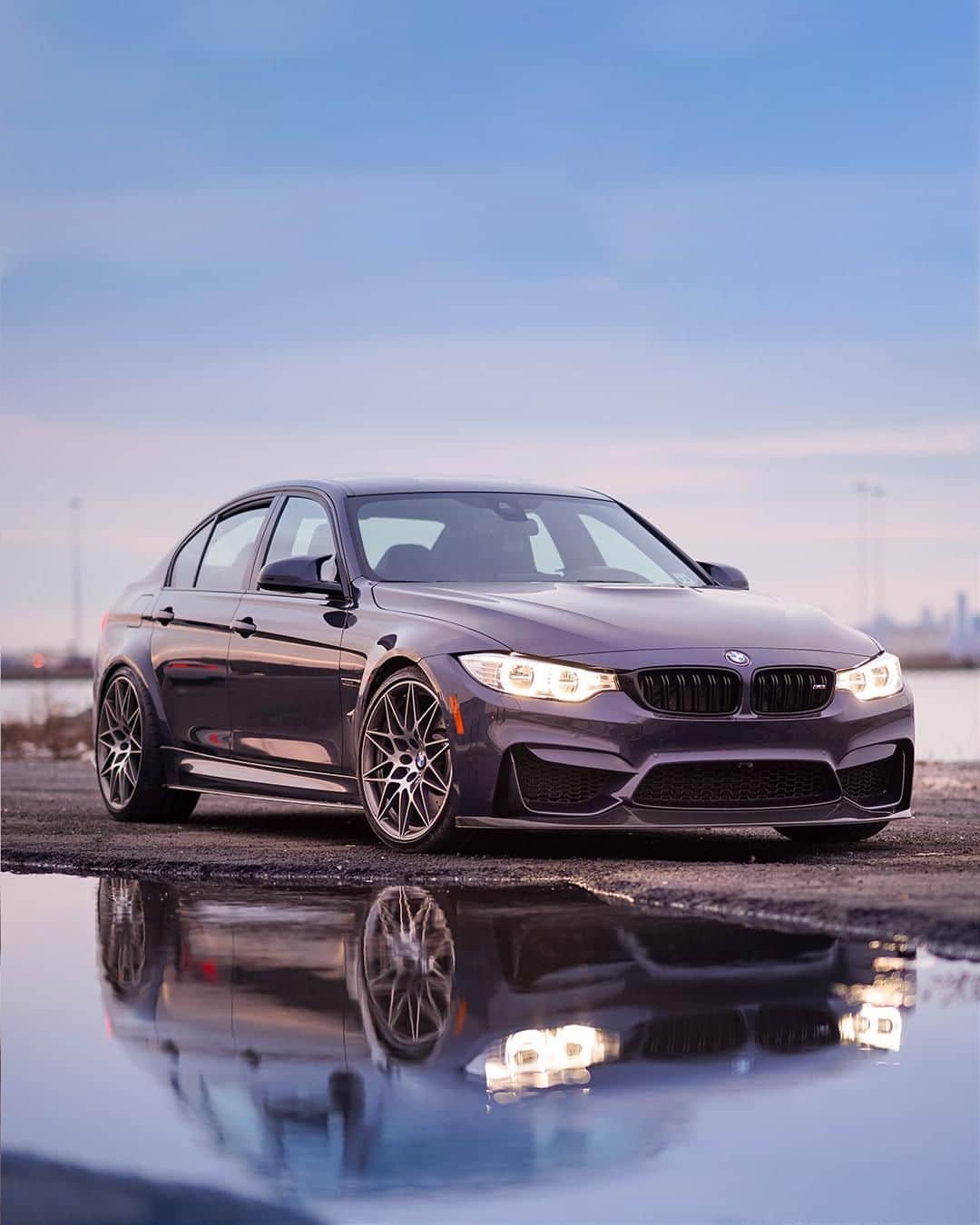 BMWさんのインスタグラム写真 - (BMWInstagram)「Groundbreaking look. The BMW M3 Sedan. #BMWrepost @ill_m4tic @Gr4y_brd #BMW #M3 #BMWM __ BMW M3 Sedan: Fuel consumption in l/100 km (combined): 8.8 (8.3). CO2 emissions in g/km (combined): 204 (194). The figures in brackets refer to the vehicle with seven-speed M double-clutch transmission with Drivelogic. The values of fuel consumptions, CO2 emissions and energy consumptions shown were determined according to the European Regulation (EC) 715/2007 in the version applicable at the time of type approval. The figures refer to a vehicle with basic configuration in Germany and the range shown considers optional equipment and the different size of wheels and tires available on the selected model. The values of the vehicles are already based on the new WLTP regulation and are translated back into NEDC-equivalent values in order to ensure the comparison between the vehicles. [With respect to these vehicles, for vehicle related taxes or other duties based (at least inter alia) on CO2-emissions the CO2 values may differ to the values stated here.] The CO2 efficiency specifications are determined according to Directive 1999/94/EC and the European Regulation in its current version applicable. The values shown are based on the fuel consumption, CO2 values and energy consumptions according to the NEDC cycle for the classification. For further information about the official fuel consumption and the specific CO2 emission of new passenger cars can be taken out of the „handbook of fuel consumption, the CO2 emission and power consumption of new passenger cars“, which is available at all selling points and at https://www.dat.de/angebote/verlagsprodukte/leitfaden-kraftstoffverbrauch.html.」6月22日 13時00分 - bmw