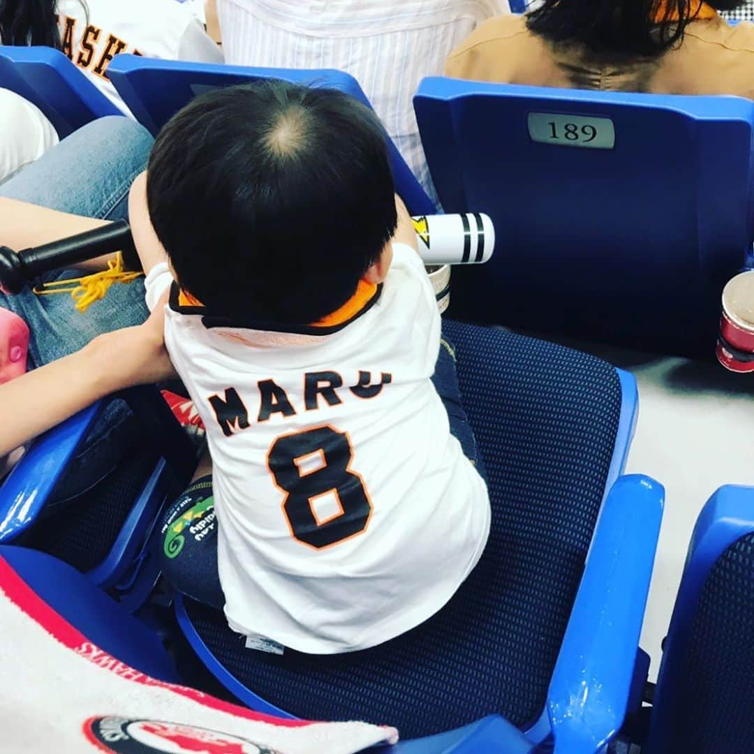 ヒラヤマンのインスタグラム：「Maru 3 hits. But Hawks won. #ジャイアンツ #ホークス  #どちらも頑張ろう #ホークスファン」