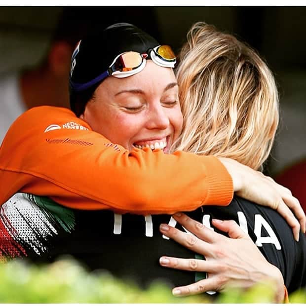 フェムケ・ヘームスケルクのインスタグラム：「When I'm in Rome 😉😍❤️🇮🇹 . . 🥈 50 free tonight 24'71 . . #SwimmingFamily #SetteColli2019 #Roma」