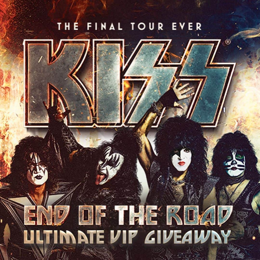 KISSさんのインスタグラム写真 - (KISSInstagram)「You wanted the best, you got the best giveaway of all time 🤟 One lucky fan (and their plus one!) will get access to the Ultimate #KISSArmy VIP Experience on the #EndOfTheRoad tour.  Enter now for your chance to win: link in bio」6月22日 7時19分 - kissonline