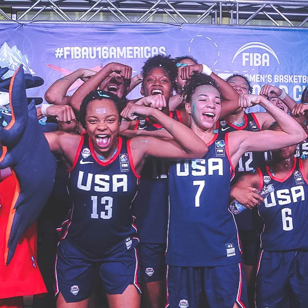 USA Basketballさんのインスタグラム写真 - (USA BasketballInstagram)「The USA U16 Women have solidified a spot in next year’s @fiba U17 World Cup with a 107-32 victory over Brazil 👏」6月22日 7時22分 - usabasketball