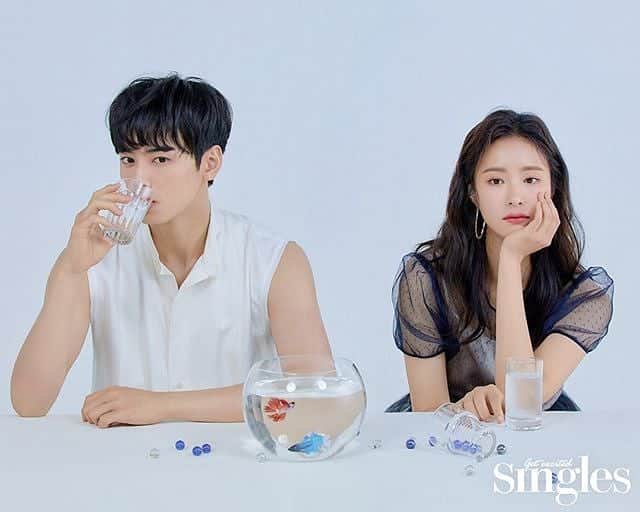 のインスタグラム：「Shin SeKyung @sjkuksee & Cha EunWoo @eunwo.o_c For SINGLES Magazine July Issue ❤ . . . . . . #신세경 #ShinSeKyung #asiangirl #koreangirl  #차은우 #チャウヌ #ChaEunWoo #이동민  #LeeDongMin #ASTRO  #아스트로 #koreanboy #koreancouple  #맞팔 #셀스타그램 #셀카 #얼스타그램 #데일리 #선팔  #like4like  #おしゃれ #オシャレ #いいね返し #フォロー #韓国人 #韓国 #セルカ #自撮り #ファッ」
