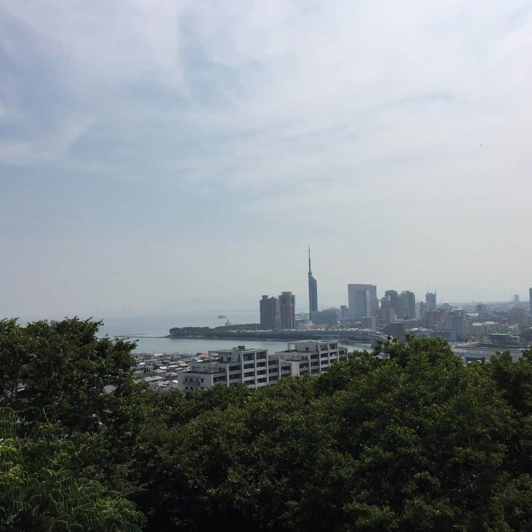 坂東亀三郎さんのインスタグラム写真 - (坂東亀三郎Instagram)「鷲尾愛宕神社。  愛宕山山頂に鎮座されているので、頂上から見えたが景色良かったっす。  久々に寺社仏閣で天敵に遭遇！ ってか最近遭遇しなかった事の方が謎。 減ったの？なんか対策してるの？ で、問題！ 僕の天敵とはなんでしょう！ 正解者には…、拍手👏しますwww  #御朱印 #御朱印帳 #彦印帳 #鷲尾愛宕神社 #歌舞伎 #音羽屋 #歌舞伎役者 #彦三郎 #坂東彦三郎 #九代目 #歌舞伎部 #otowayabando #彦さんぽ #福岡さんぽ コメントはお気軽に📝 ランダムに返信しまっせ✍️ .  ⑤自撮り棒を買ったが使い方がまだ分からん…、こう言う時に年齢を感じる…。」6月22日 9時57分 - otowayabando