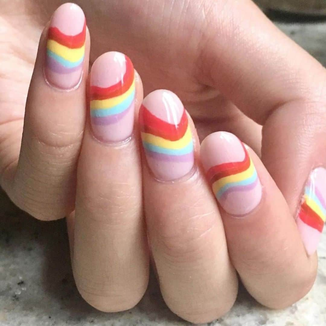 OPIさんのインスタグラム写真 - (OPIInstagram)「🌈Pastel #Pride Nails🌈 by @syznails﻿ to recreate this look use #OPI Shades: #BubbleBath #CajunShrimp #ItsAPiazzaCake #IJustCantCopeAcabana #GelatoOnMyMind #PurplePalazzoPants﻿ ﻿ #PrideNails #Equality #notd #nailpolish #rainbow #rainbownails」6月22日 10時30分 - opi