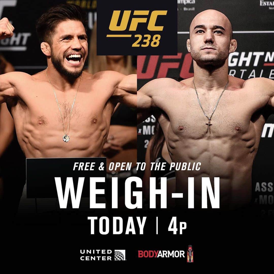 UFCさんのインスタグラム写真 - (UFCInstagram)「See you soon, Chicago! Don't miss the #UFC238 weigh-ins | 4pmCT | @UnitedCenter」6月8日 4時05分 - ufc