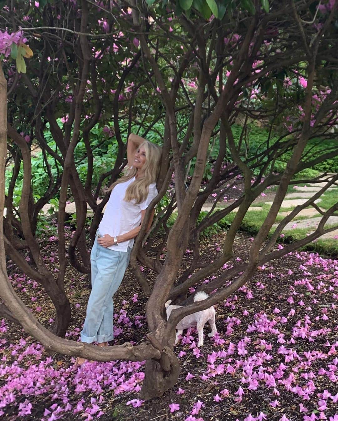 クリスティ・ブリンクリーさんのインスタグラム写真 - (クリスティ・ブリンクリーInstagram)「(Swipe left 👈🏼🌱) Barefoot Summer Days Working On and Enjoying my Gardens with Chester and the kids. Ahhhh🌿🌼🌸🌺🌳🌺🌼🌸🍃🐞🌱🌷🌼🌺☀️🦋🌼🌿🌸💐」6月8日 5時00分 - christiebrinkley