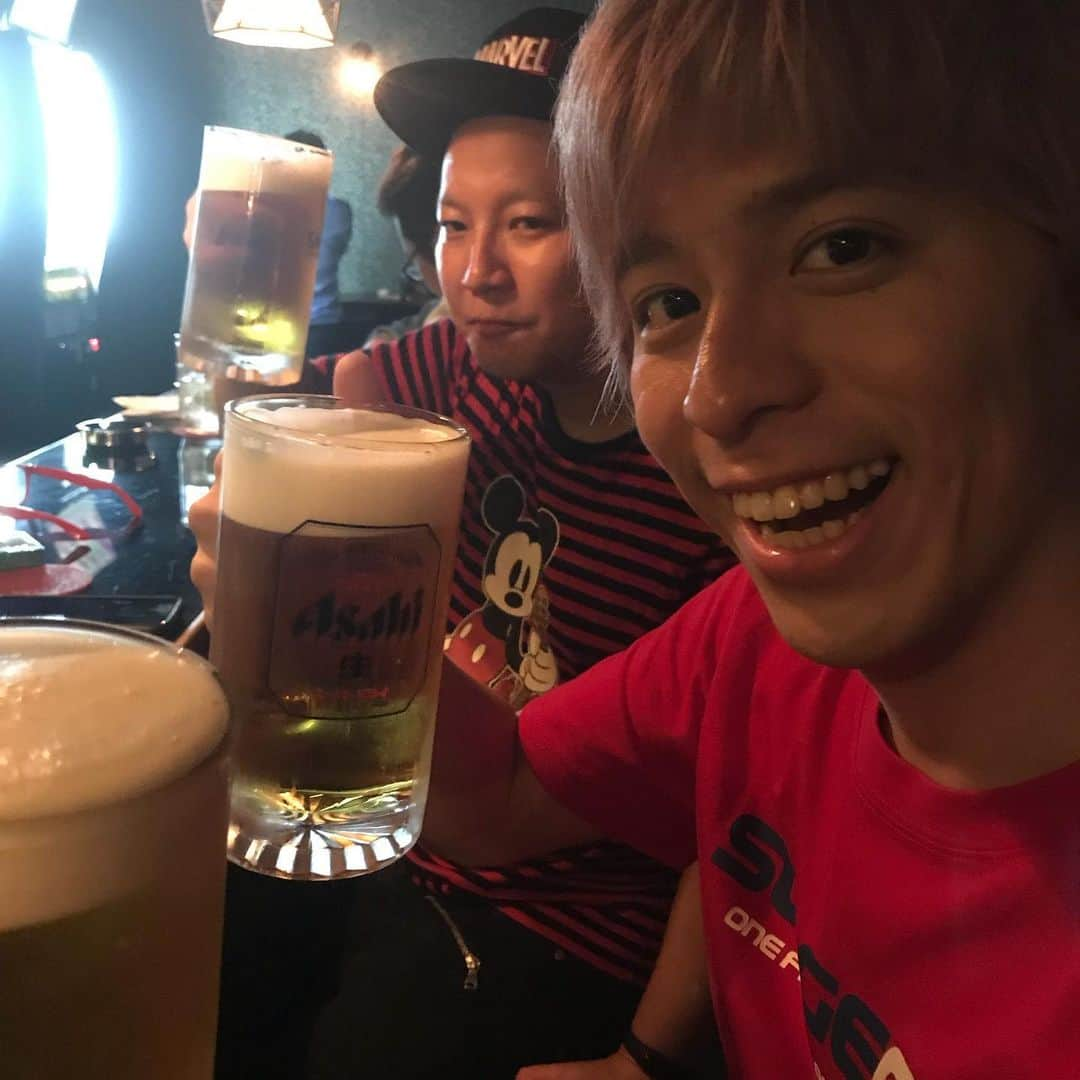 大咲貴徳さんのインスタグラム写真 - (大咲貴徳Instagram)「臺灣啤酒好喝〜♡ 台湾ビール美味し！」6月7日 21時40分 - takanori_osaki