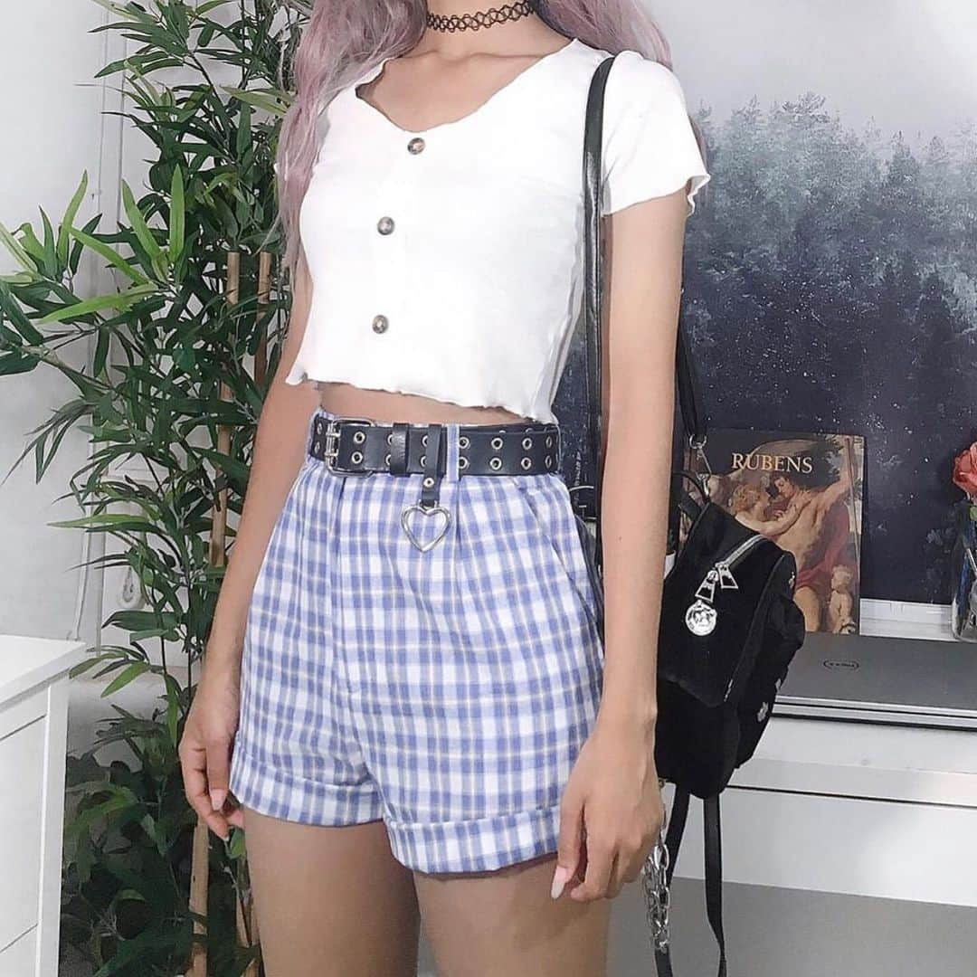 SHEINさんのインスタグラム写真 - (SHEINInstagram)「Summer OOTD. @cooltured  Search:669070,674299 🔗Link in bio. #SHEIN #SHEINgals #SHEINstyle #SHEINss2019 #shorts #plaid」6月7日 22時17分 - sheinofficial