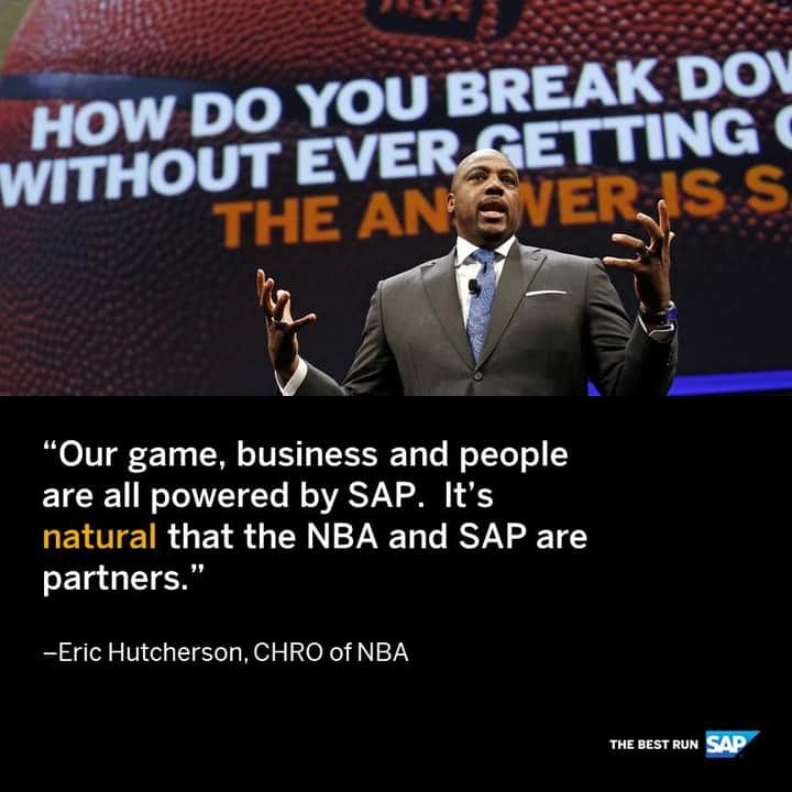 SAPさんのインスタグラム写真 - (SAPInstagram)「In the locker room 🔐, the boardroom 🏢 or on the court 🏀 – @sapsuccessfactors helps power the @NBA. Eric Hutcherson, #NBA CHRO, discusses the natural partnership 🤝 http://sap.to/6170EoHQ4 ––– #basketball #partnership #HR #software #technology #innovation #SAPSuccessFactors」6月7日 22時09分 - sap